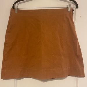 Everlane Burnt Orange Canvas Skirt